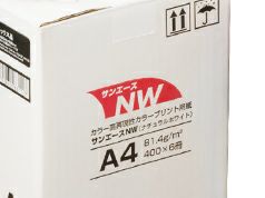 当社オリジナル高白色PPC用紙 サンエースNW 81.4g/m2 A4 400枚/包×6冊