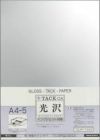 和紙のイシカワ インクジェット用 字タック光沢銀 200um A4 5枚 WAIGJP-1000S