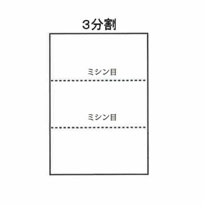 伝票用紙 A4 3分割6穴 2500枚 | プリンタ・ラベル用紙通販のペーパー