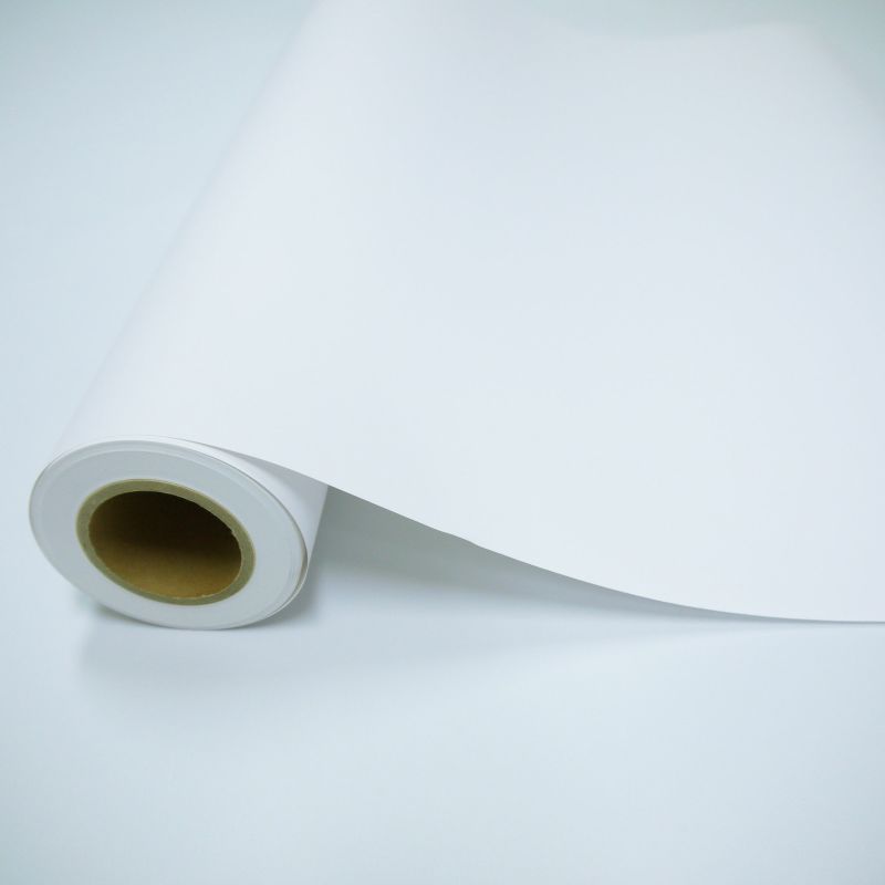 安価 NIJ-YN210 2インチ 厚手マット合成紙 190ミクロン・1118mm幅（B0ノビ)×50M 糊なし マット合成紙2 水性  ロール紙 (1118 mm × 50 M)