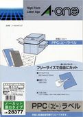 a-one PPCラベル 厚口タイプ ノーカット モノクロコピーレーザー用 A4 20シート 28377